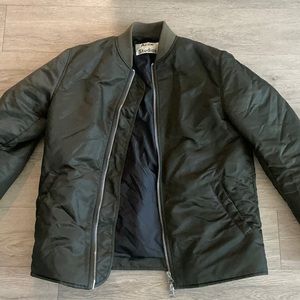 ACNE STUDIOS Army Green Bomber Jacket